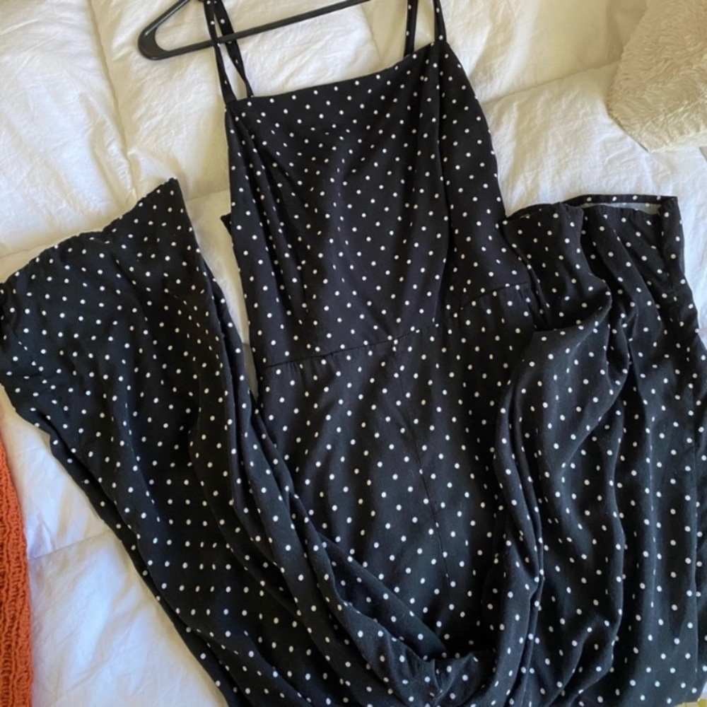 Old Navy Polka Dot Square Neck Cami Jumpsuit
